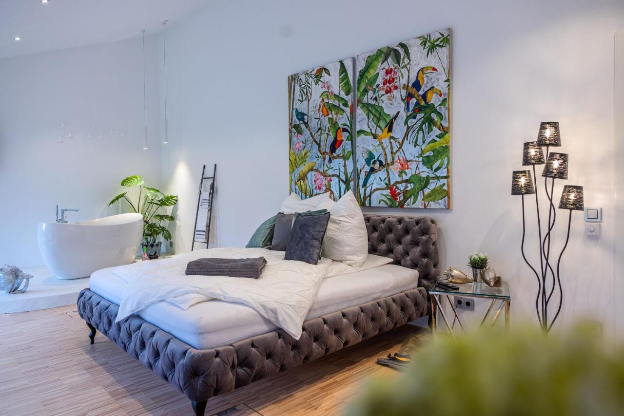 Luxus Wellness Loft - 245Qm - Designwohnen Im Zentrum Gütersloh Esterno foto